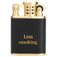 CHIEF Briquet à silex compact et portable, style américain, en cuivre pur et laiton, rechargeable, pour huile et kérosène, avec logo OEM, cadeaux d'affaires