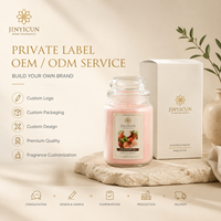 Bougie parfumée en cire de soja de 600g, grand pot, pour la maison, cadeau, décoration intérieure, collection de vente au détail, OEM, marque privée, personnalisable