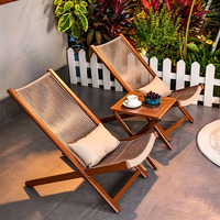 Chaise pliante d'extérieur en rotin pour la maison, imperméable et résistante aux UV, avec dossier en métal, pour la cour et le camping