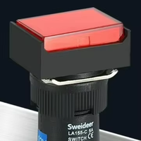 Sweideer 16mm 24v Bouton d'éclairage autobloquant en acier inoxydable avec LED blanche rouge verte intégrée