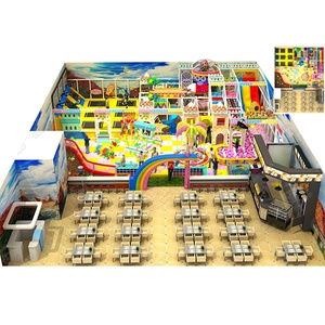Green Plastic Ball Pit <b>Slide</b> Kid Trampoline Role Play Mini Town 202sqm 2174sqft <b>Indoor</b> Playground Equipment Soft Play Amusement - Product Image 4