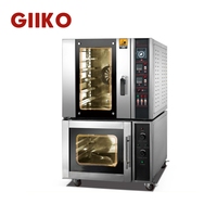 Mesin Pembuat Roti Oven Konveksi 5 Tray dan Proofer, Oven Konveksi Komersial Beruap