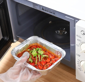 600ml chất lượng cao dùng một lần nhôm lá mỏng hộp bánh với lá Nắp PP nhựa để làm cho ăn trưa vỉ thực phẩm - Product Image 4