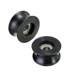 Kustom paduan aluminium Puli U V H alur tipe idler pulley dengan bantalan untuk sabuk bulat - Product Image 3