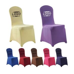 Housse de chaise publicitaire pas chère avec logo personnalisé, housse de chaise extensible en spandex, housses de chaise extensibles pour la maison - Product Image 1