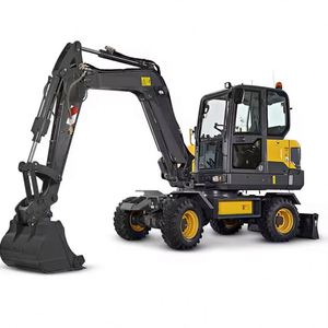Excavatrice sur pneus de 7900 kg, mini-excavatrices, nouvel équipement chinois, liste de prix des excavatrices de construction - Product Image 1