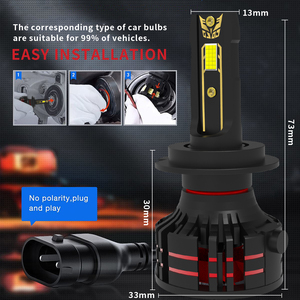 Nouvelles ampoules <span class=keywords><strong>LED</strong></span> automobiles les plus brillantes 56W 5600LM 12V, ampoules de phares <span class=keywords><strong>LED</strong></span> pour voiture, couleur de lumière 6000K, H1 H4 H7 9005 9006 - Product Image 6