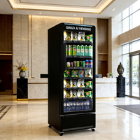 Máquina Expendedora Qingo Smart Coffee SDK con Código QR, Pantalla Táctil, Múltiples Opciones de Pago, Capacidad para 495 Botellas, Control Remoto