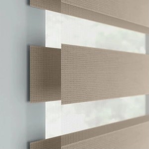 Ngày và Đêm Zebra rèm không dây thông minh Wifi pin điều khiển từ xa Zebra Con lăn bóng râm cuộn lên Combi Zebra rèm - Product Image 2