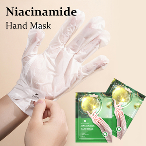 Oem masker tangan hidrasi Anti Penuaan, perawatan Spa intensif tangan kering meningkatkan tekstur kulit kecantikan Niacinamide sarung tangan - Product Image 2