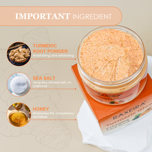 Exfoliante Facial de Miel y Cúrcuma al por Mayor, Unifica el Tono de la Piel, Exfoliante Corporal Natural que Ilumina, Blanquea y Cuida la Piel del Cuerpo y la Cara - Product Image 3