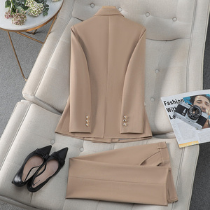 Áo khoác vest công sở cao cấp màu đen mùa thu đông dành cho nữ, kiểu Hàn Quốc, thời trang, lịch sự. - Product Image 6