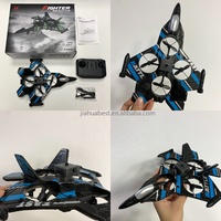Avion RC AiJH 2.4G en mousse EPP avec stabilisation gyroscopique, anti-chute et évitement d'obstacles – Jouet avion RC