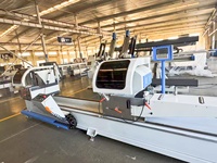Scie à découper les fenêtres en aluminium à double tête CNC avec affichage numérique / Machine à découper l'aluminium à 45 et 90 degrés