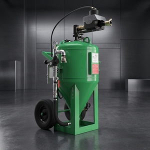 Unità di Sabbiatura Senza Polvere Montata su Rimorchio con Iniezione d'Acqua per Parti Automobilistiche e Lavori di Restauro Metalli - Product Image 1