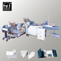 Machine à plier le papier industrielle A2 A3 Z Fold, contrôle numérique automatique PLC, pompe Keyence, haute efficacité 180m/min, pliage multiple