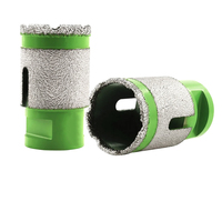 Foret à noyau brasé sous vide pour le perçage, le façonnage et le meulage de trous, accessoires de puissance pour outils de carrelage et de menuiserie, en métal