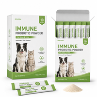 Poudre Probiotique Immune Synergy Beta-1,3-D-Glucane pour Chiens et Chats - Certifié GMP, Sans Céréales, Complément pour la Santé Immunitaire et Intestinale
