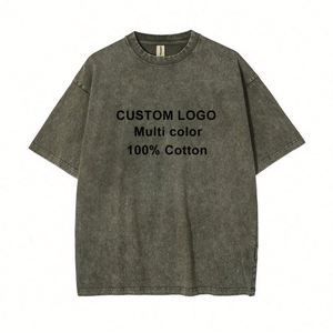 Design Trendy Vintage <b>Acid</b> Wash T-Shirt Graffiti Graphic Unisex Casual <b>Drop</b> Shoulders Short Sleeve O-Neck 100% Cotton T Shirt - Product Image 6