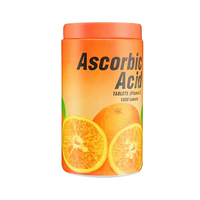 Comprimés à croquer de vitamine C d'acide ascorbique pur de marque privée comprimés effervescents immunisés puissants portables