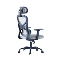 Nouvelle arrivée Chaise de bureau pivotante élégante en maille avec support dorsal Chaise inclinable en tissu pour solution de salle de bureau