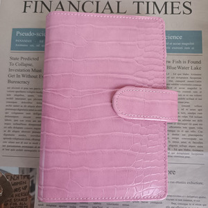 New Fashion PU pelle di coccodrillo <span class=keywords><strong>Notebook</strong></span> Budget raccoglitore portafoglio A6 pianificatori tascabili ripieni di contanti anello Budget raccoglitori copertina - Product Image 6