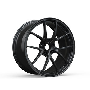 Hongxin कस्टम 18-24 इंच 5x11 2/5x130 जाली एल्यूमीनियम मिश्र धातु मैट ब्लैक वन-पीस व्हील संशोधन के लिए उपयुक्त - Product Image 1