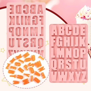 Moule en silicone à 26 cavités en forme de lettres de l'alphabet, antiadhésif, sans phtalates, grande profondeur, pour chocolat, crayons, pochoirs pour bonbons et gâteaux - Product Image 3
