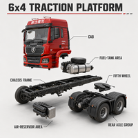 Camion tracteur lourd d'occasion SHACMAN M3000S 6x4 Euro 3 pour la logistique des matériaux de construction, tracteur Shacman 6*4 /8*4