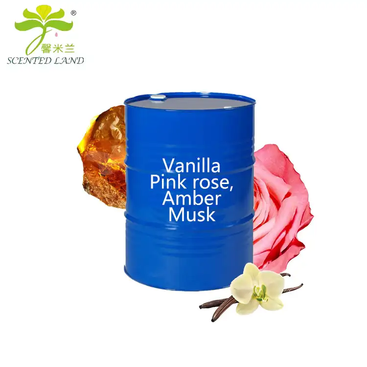 Vanilla Pink Rose Amber Musk Tổng Hợp Bán Nóng Tinh Khiết Và Các Loại Dầu Đậm Đặc Hương Liệu Dầu Thơm & Dầu Thơm