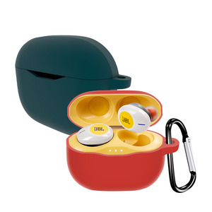 Venta de fábrica, funda protectora de silicona para <span class=keywords><strong>JBL</strong></span> <span class=keywords><strong>Tune</strong></span> T125TWS con funda para auriculares con gancho - Product Image 5