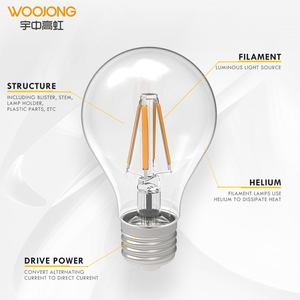 Woojong bán buôn tiện dụng 2500K-6500K AC220-240V <span class=keywords><strong>LED</strong></span> RETRO bóng đèn dây tóc ánh sáng với hình dạng tùy chỉnh. - Product Image 4