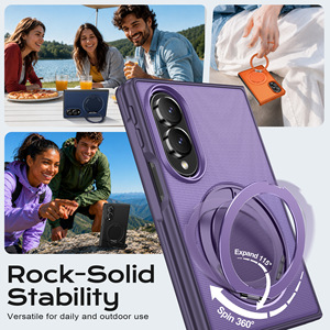 เคสโทรศัพท์แบบแม่เหล็กพับได้ ผิวสัมผัสด้าน สำหรับ Samsung Galaxy Z Fold7/Z Fold8 Ultra ป้องกันแรงกระแทก - Product Image 2