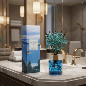 Aikun Home Decoration Reed <b>Diffuser</b> Dried Flower Glass Bottle Air Freshening Long Lasting Fragrance for Hotel Gift Set - Product Image 1