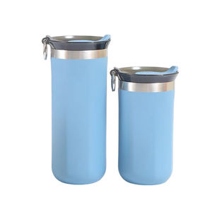 Gobelet de voyage portable en acier inoxydable double paroi 400 ml 500 ml, thermos à café réutilisable, tasse à vide, tasse isolée durable - Product Image 1