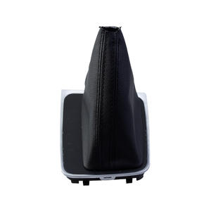 Housse de pommeau de levier de vitesse en cuir pour Volkswagen, transmission automatique, accessoire d'intérieur de voiture noir - Product Image 2