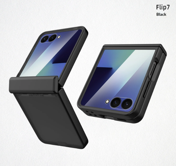 For Samsung Galaxy Z Flip 6/7 Case [TPU+PC Hybrid] Slim Protective Cover with Full External Hinge Protection