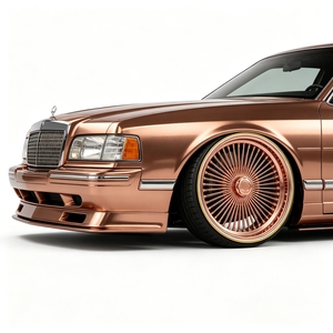 Cerchi a Raggi Cromati in Oro Rosa Stile Dayton Personalizzati 20-28 Pollici 5x120 5x127 5x127 per Automobili - Product Image 1