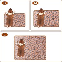 Couverture pour chien avec empreintes de pattes, super douce et moelleuse, en polaire premium pour chiens et chats