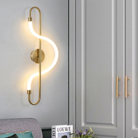 Lámpara de Pared Nórdica LED para Iluminación de Pasillos, Luz de Noche, Iluminación de Fondo de Pasillo, Juego de Iluminación para Baño