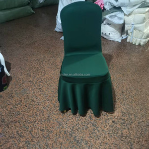 Couvertures <span class=keywords><strong>de</strong></span> <span class=keywords><strong>chaise</strong></span> en Spandex d'hôtel <span class=keywords><strong>extensible</strong></span> <span class=keywords><strong>de</strong></span> <span class=keywords><strong>grande</strong></span> jupe <span class=keywords><strong>de</strong></span> couche d'air épaissie bleue - Product Image 5