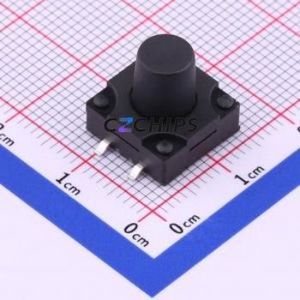 TS-1011S-A15B3-D2 Tactile Switch SMD-4P,12x12mm Switch Single Pole Single Throw Round Button 2.5N Vertical Mount - Product Image 1