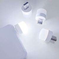 USB LED light Bedroom eye protection small round light Can be used for computer mobile power sockets