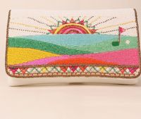Tas Selempang Wanita Desainer Model Terbaru Berhias Manik-Manik, Tas Bahu Buatan Tangan untuk Acara Malam, Tas Clutch Belanja