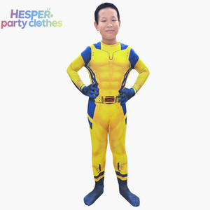 HESPER Wolverine - Nuevo Mono Estampado Unisex de Superhéroe, Disfraces de Cosplay para Navidad y Halloween para Niños y Niñas - Product Image 1