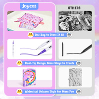 Kit de journalisation artistique et d'écriture créative Joycat, ensemble de scrapbooking éducatif DIY, ensemble de loisirs créatifs, papeterie haut de gamme