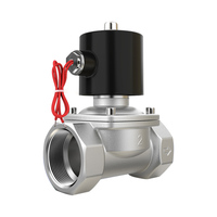Válvula Solenoide de Acción Directa de Acero Inoxidable para Agua y Aire a Baja Temperatura DN15/20/25, Válvula de Control de Tuberías 24V/12V/220V
