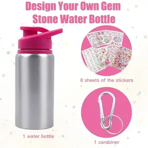 JOYSUN TOYS Botella de Agua con Gemas DIY de 500 ml, Juguetes Creativos Unisex con Certificación EN71, Función de Juego de Mesa para Niños de 5 a 7 Años - Product Image 5