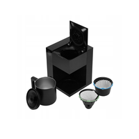 Cafetière programmable à filtre, machine à café automatique avec carafe en verre et plaque chauffante, machine à café compacte pour hôtel
