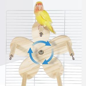 Plateforme tournante pour perroquet, support pour fruits et légumes, jouet apaisant, plateforme en peau de tigre, jouets pour animaux de compagnie - Product Image 2